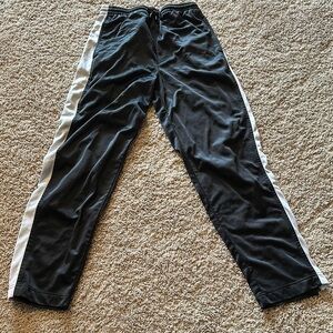 Men's Black and White Track Pants